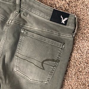 American Eagle Olive Jeans